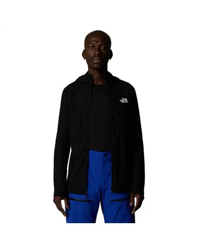 The North Face Summit FutureFleece Men's Full Zip Hooded Midlayer Jacket, TNF Black/NPF
