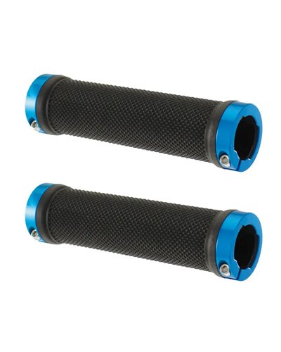 Wag MTB Grips 125mm with Lock Ring, Light Blue