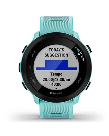 Garmin Forerunner 55 GPS Smartwatch Cardio Integrato, Aqua