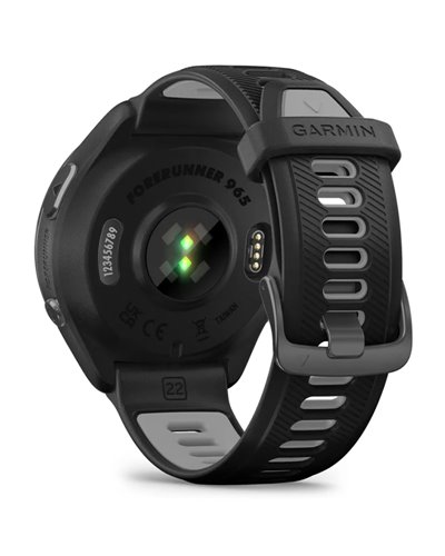 Garmin Forerunner 965 GPS Smartwatch Wrist-Based HR, Black/Powder Gray