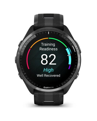 Garmin Forerunner 965 GPS Smartwatch Wrist-Based HR, Black/Powder Gray