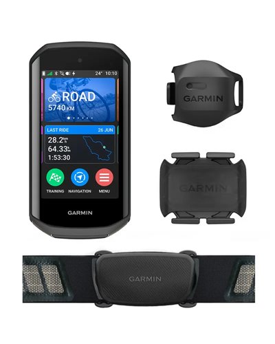 Garmin Edge 1050 Touchscreen GPS Ciclocomputer Bundle con Sensori