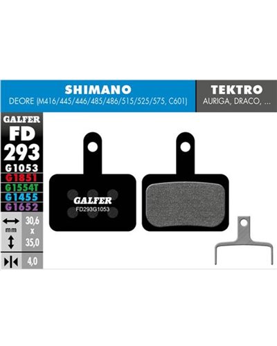 Galfer Bike Standard Pastiglie Freno Shimano Deore