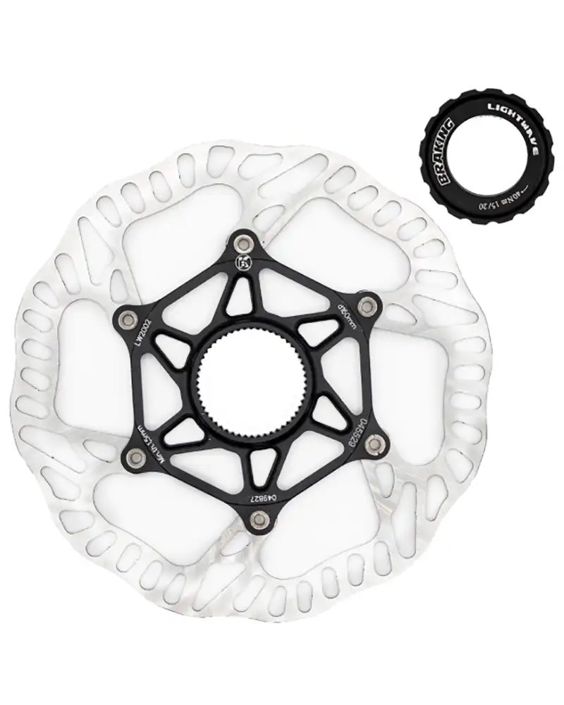 Braking LW2002C Disco Lightwave Center Lock - 160mm, Spessore 1.9mm, con Ghiera di Chiusura Center Lock