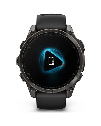 Garmin Fenix 8 Sapphire AMOLED Case 47mm GPS Watch Wrist-Based HR, Titanium Carbon Grey DLC/Pebble Grey