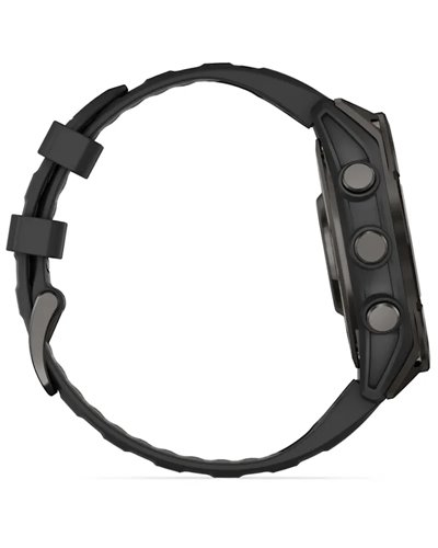 Garmin Fenix 8 Sapphire AMOLED Cassa 47mm Orologio GPS Cardio Integrato, Titanium Carbon Grey DLC/Pebble Grey