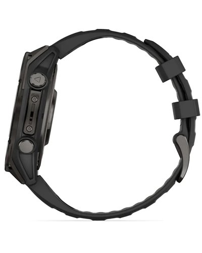 Garmin Fenix 8 Sapphire AMOLED Cassa 47mm Orologio GPS Cardio Integrato, Titanium Carbon Grey DLC/Pebble Grey