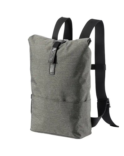 Brooks Pickwick Tex-Nylon Small Zaino Ciclismo Roll-top 12 Litri, Grigio