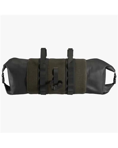 Brooks Scape Handlebar Roll Borsa Manubrio 10-12 Litri Impermeabile, Verde Fango