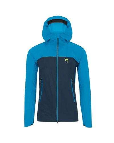 Karpos Valsesia Men's Ski Mountaineering Packable Softshell Jacket, Midnight/Diva Blue