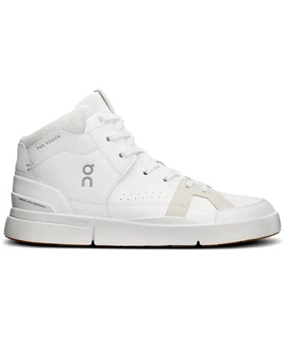 On The Roger Clubhouse Mid Men's Shoes, White/Sand