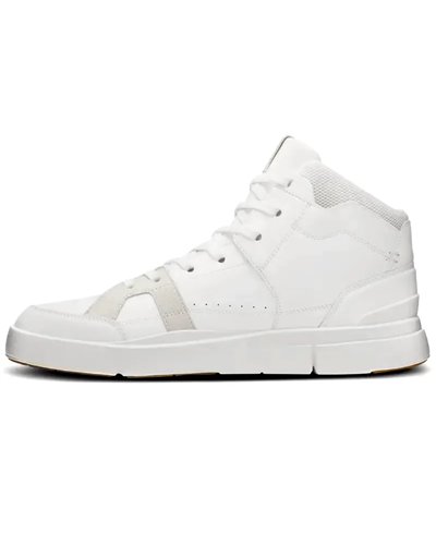On The Roger Clubhouse Mid Scarpe Uomo, White/Sand