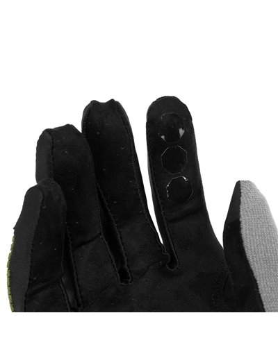 Cube Gravity Long Finger MTB Gloves, Olive/Grey