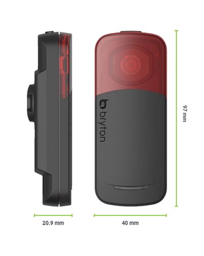 Bryton Bryton Gardia R300L Rear Bike Radar + D-Shape Mount