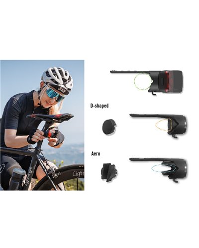 Bryton Bryton Gardia R300L Rear Bike Radar + D-Shape Mount