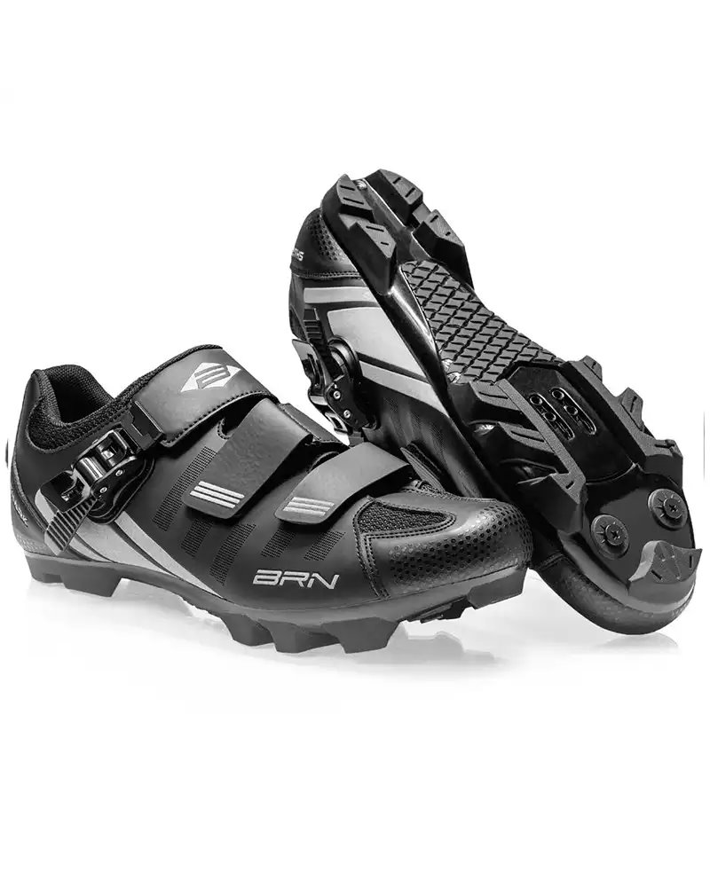 BRN Shark MTB Men's Cycling Shoes, Black