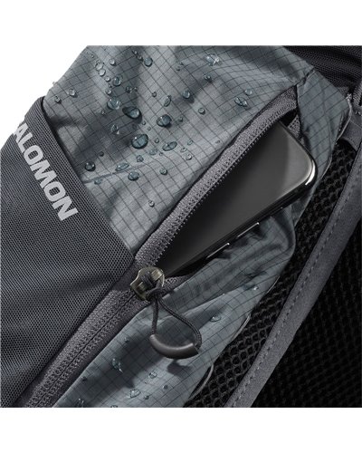 Salomon ADV Skin Cross Season 15 Hydration Compatible Waterproof Running Pack/Vest, Ebony/Alloy