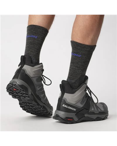 Salomon X Ultra 4 Mid GTX Gore-Tex Men's Trekking Boots, Sharkskin/Quiet Shade/Black