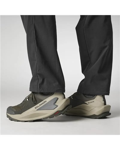 Salomon Elixir GTX Gore-Tex Scarpe Trekking Uomo, Peat/Vintage Khaki/Castlerock