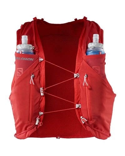 Salomon ADV Skin 12 Set Hydration Running Pack/Vest, Goji Berry (2 500 ml Soft Flask Included)