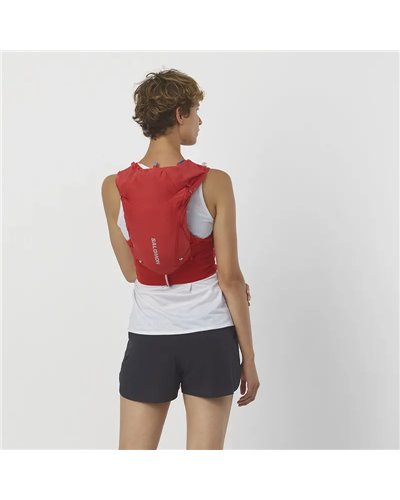 Salomon ADV Skin 12 Set Hydration Running Pack/Vest, Goji Berry (2 500 ml Soft Flask Included)