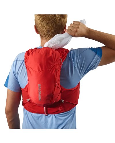Salomon ADV Skin 12 Set Hydration Running Pack/Vest, Goji Berry (2 500 ml Soft Flask Included)