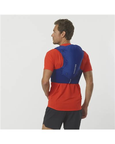 Salomon ADV Skin 12 Set Zaino Gilet Idrico Running, Surf The Web (2 Soft Flask da 500 ml Incluse)