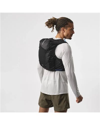 Salomon Active Skin 12 Reservoir Zaino Gilet Idrico Trail Running, Black (Sacca Idrica da 1.5 Litri Inclusa)