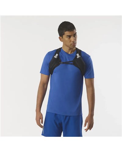 Salomon Pulse 2 Set Hydration Running Pack/Vest, Black (2 250 ml Soft Flask Included)