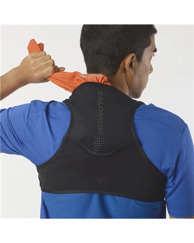 Salomon Pulse 2 Set Hydration Running Pack/Vest, Black (2 250 ml Soft Flask Included)