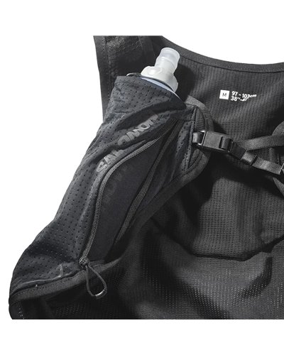 Salomon Pulse 2 Set Hydration Running Pack/Vest, Black (2 250 ml Soft Flask Included)