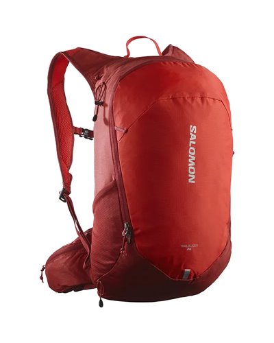 Salomon Trailblazer 20 Hydration Compatible Backpack, Red Dahlia/High Risk Red