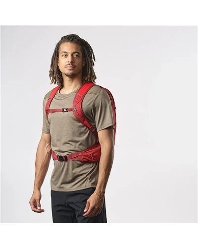 Salomon Trailblazer 20 Hydration Compatible Backpack, Red Dahlia/High Risk Red