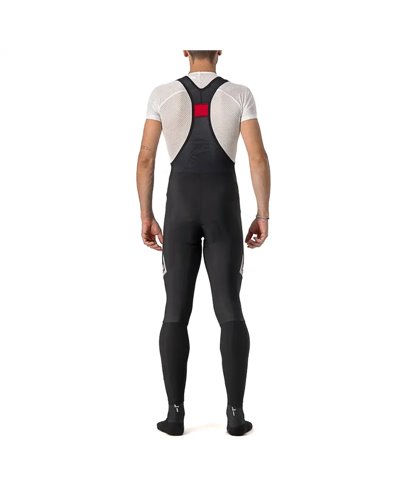 Castelli Velocissimo 5 Men's Cycling Bibtight, Black/Silver Reflex (Kiss Air2 Pad)