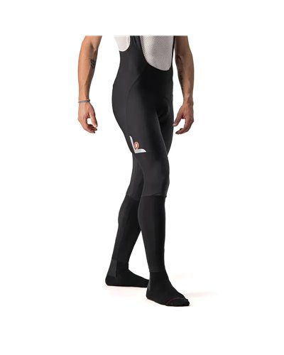Castelli Velocissimo 5 Men's Cycling Bibtight, Black/Silver Reflex (Kiss Air2 Pad)