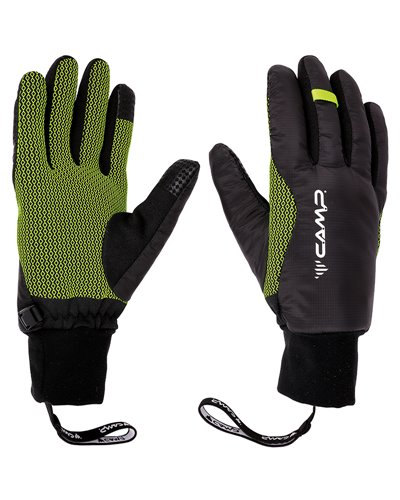 Camp G Air Winter Gloves Touchscreen Compatible, Black/Lime