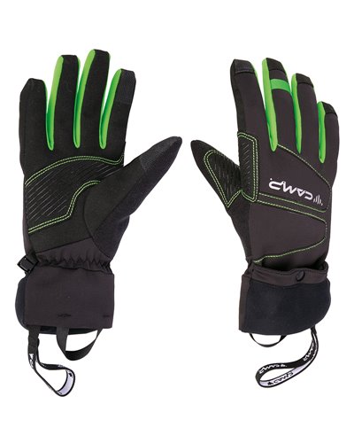 Camp G Comp Warm Guanti Invernali Touchscreen Compatibili, Nero/Verde