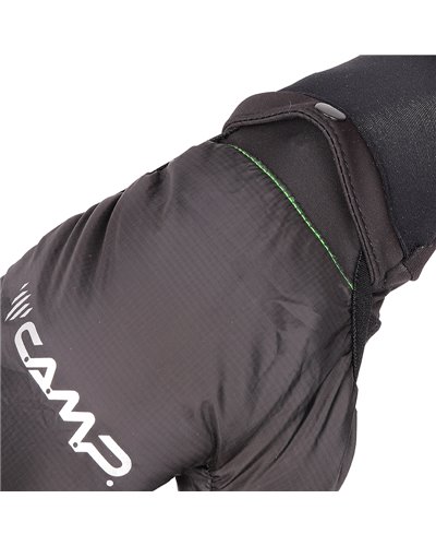 Camp G Comp Warm Winter Gloves Touchscreen Compatible, Black/Green