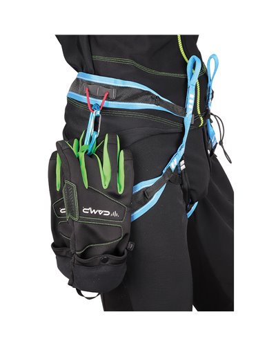 Camp G Comp Warm Winter Gloves Touchscreen Compatible, Black/Green