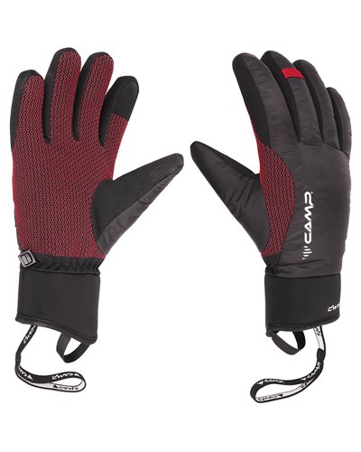 Camp G Core Winter Gloves Touchscreen Compatible, Black/Red