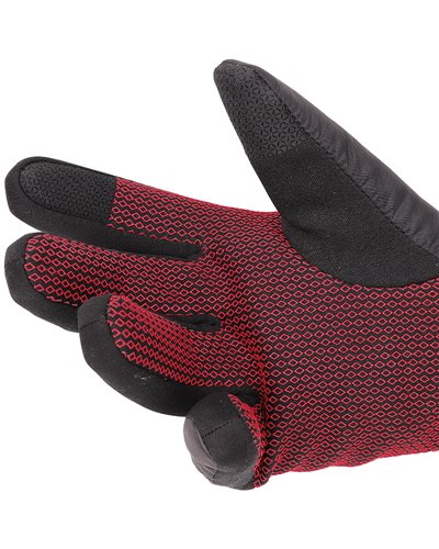 Camp G Core Guanti Invernali Touchscreen Compatibili, Nero/Rosso