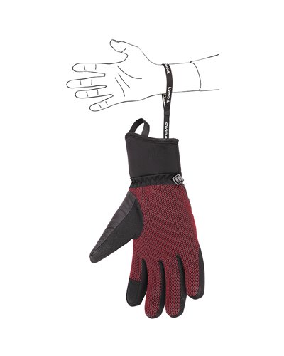 Camp G Core Guanti Invernali Touchscreen Compatibili, Nero/Rosso