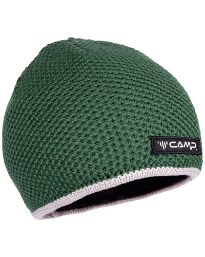 Camp Sleek Beanie Berretto, Verde Foresta/Grigio