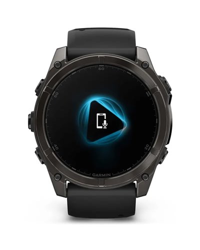 Garmin Fenix 8 Sapphire AMOLED Cassa 51mm Orologio GPS Cardio Integrato, Titanium Carbon Grey DLC/Black/Pebble Grey