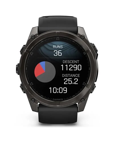 Garmin Fenix 8 Sapphire AMOLED Cassa 51mm Orologio GPS Cardio Integrato, Titanium Carbon Grey DLC/Black/Pebble Grey