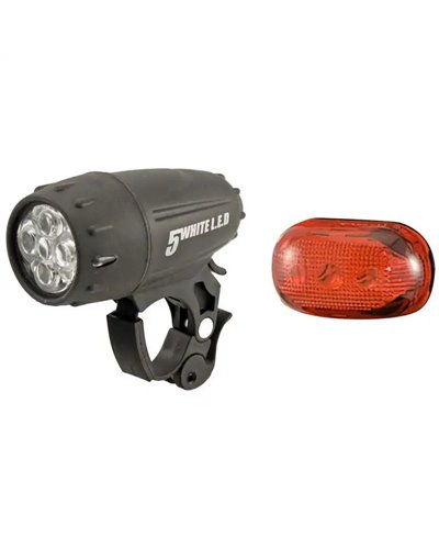 BTA Apollo/Globe Kit Luci Anteriore e Posteriore, Bianco/Rosso