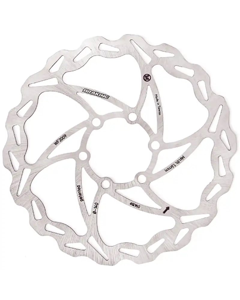 Braking WF2009 Disc Rotor WFix 6 Holes - 140mm, Thickness 1.9mm