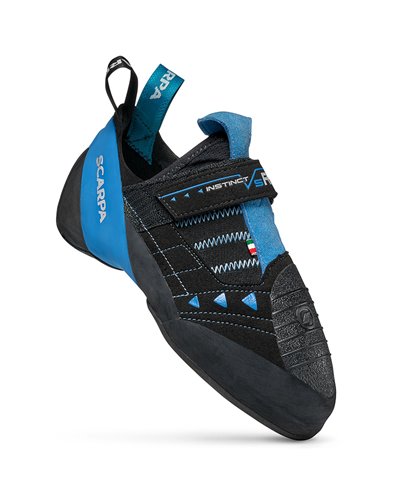 Scarpa Instinct VSR Climbing Shoes, Black/Azure
