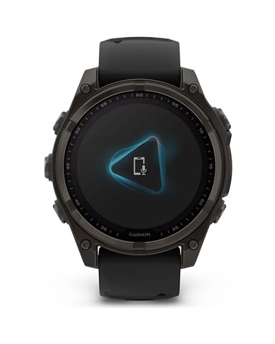 Garmin Fenix 8 Sapphire Solar Case 47mm GPS Watch Wrist-Based HR, Titanium Carbon Grey DLC/Black