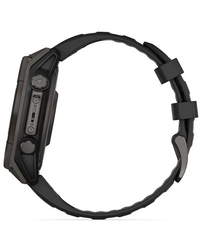 Garmin Fenix 8 Sapphire Solar Cassa 47mm Orologio GPS Cardio Integrato, Titanium Carbon Grey DLC/Black